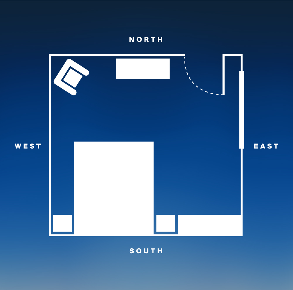 Feng shui guides room placement to avoid negativity