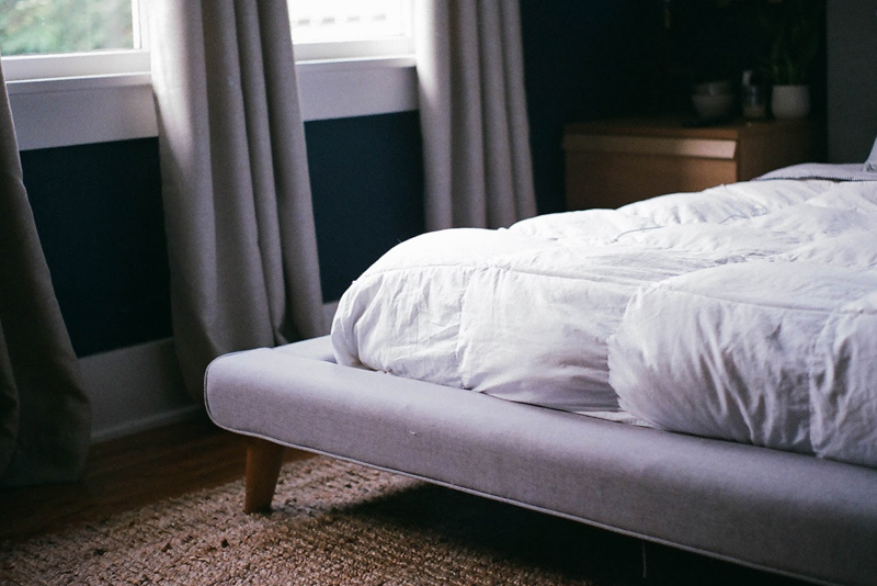 Modern Comforter and Traditional Duvet