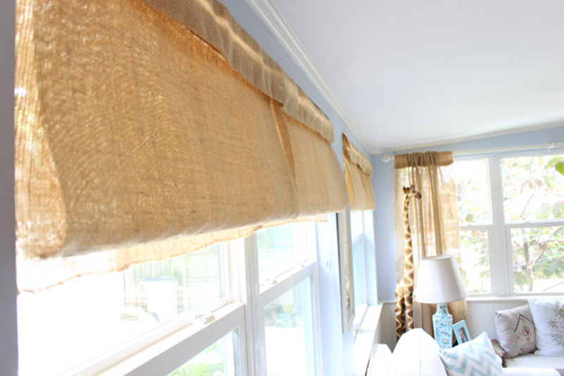 Burlap Roller Shade