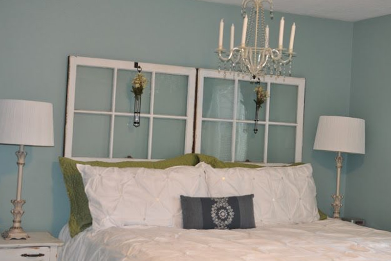 DIY Headboard #3 - Old Windows