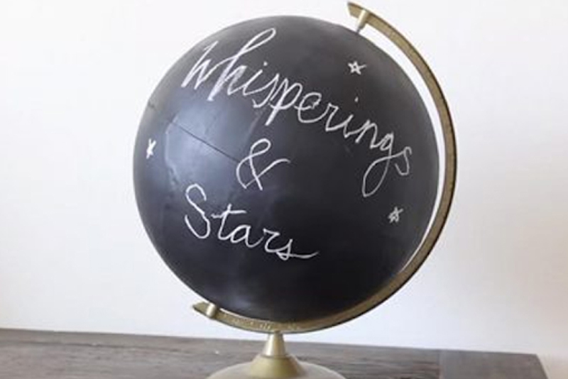 DIY Room Decor Tip #4 - Chalkboard Globe DIY