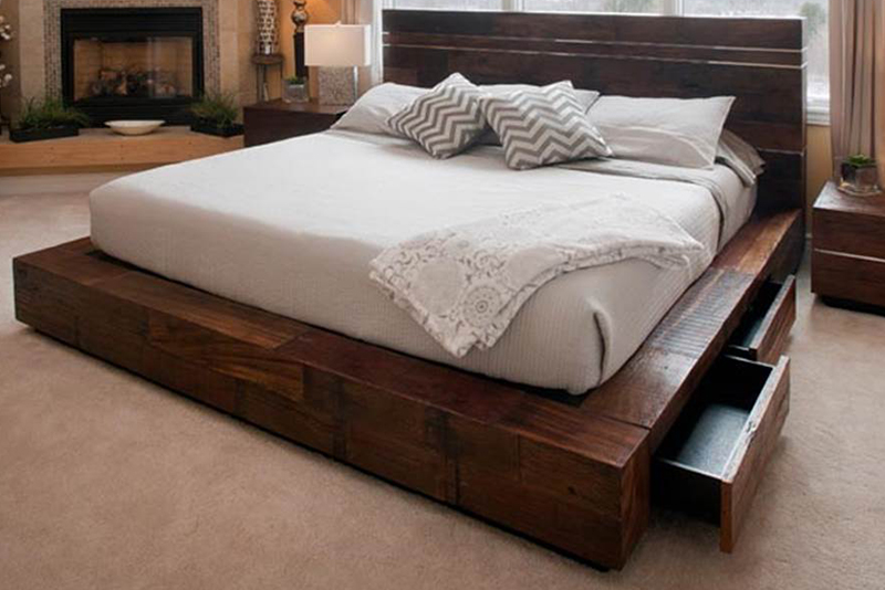 Platform Bed With Drawers